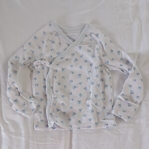 Ralph Lauren Blue Label White and Blue Long Sleeve Tee